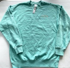 Victoria's Secret PINK Ivy Fleece Campus Crew Sweatshirt Women  s Sz XS Mint NWT