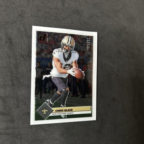 Chris Olave #/100 2023 Donruss Clearly White Border No. 2 Saints NFL - Picture 5 of 7