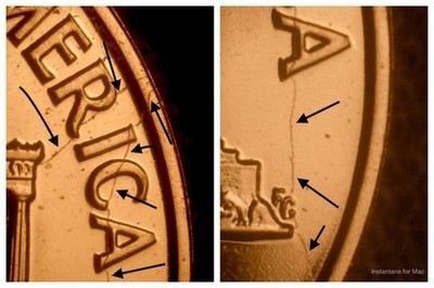 1962 Gem Proof Struck Thru Thread on Reverse Lincoln Cent MUST SEE!!
