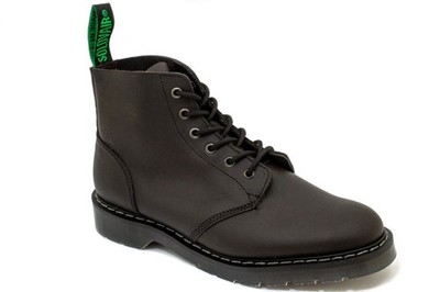 Solovair NPS Shoes Made in England 6 Loch Black Greasy 2 Derby Ankle Boot