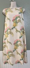 Tommy Bahama pale yellow Tropical bloomcore resort Silk Shift Dress 10