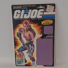 Hasbro G.I. Joe Zarana Zartan's Sister Action Figure Cardback Packaging 1985 5+