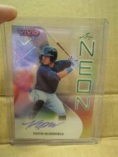 Kevin McGongle 2025 Leaf Vivid #NA-KMG Neon Laser Clear Acetate Auto 6/8 Prosp