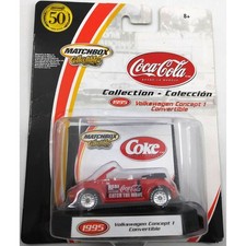 Matchbox Collectibles Coke Volkswagen Beetle 1995 Concept 1 Convertible