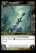 Frostguard 226/268 Drums of War 2008 World of Warcraft TCG NM
