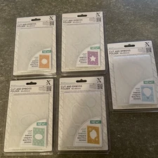 Xcut Die Cut & Emboss Folder 5 Lot Card Craft Scrapbook