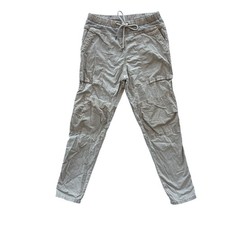 James Perse STANDARD Tan Cargo cropped tan khaki Pants, women's 0