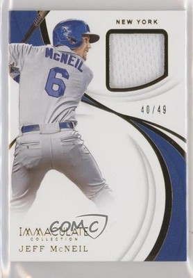 2019 Panini Immaculate Swatches 40/49 Jeff McNeil #IS-JM Rookie RC s3g