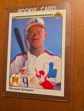 1990 Upper Deck Marquis Grissom Rookie Card #9 Montreal Expos D1-4. rookie card picture