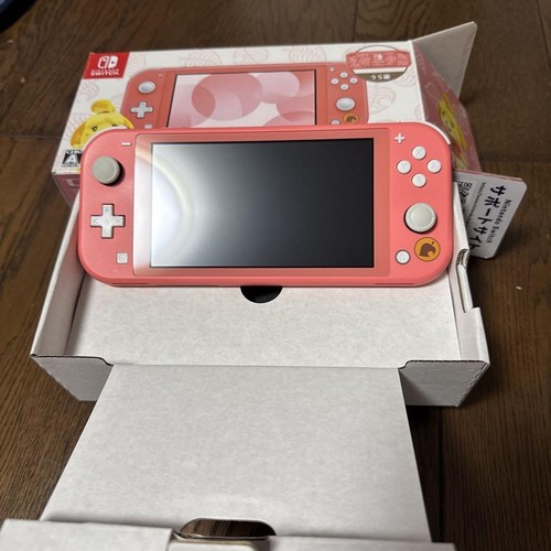 Nintendo Switch Lite Animal Crossing Aloha Pattern Used No SD Card or Download
