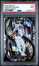 2024 PANINI SELECT ZEBRA SHOCK #176 KENDRICK BOURNE PSA 9