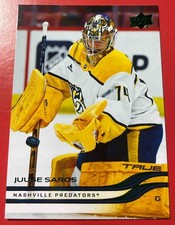 2025-26 Upper Deck Series 2 Holiday Juuse Saros #347 Predators