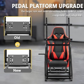 Marada Racing Simulator Cockpit Frame With Monitor Stand Fit Logitech G923 G920