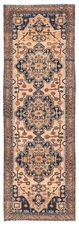 Vintage Hand-knotted Runner Rug 3'3" x 9'9" Traditional Oriental Wool Carpet