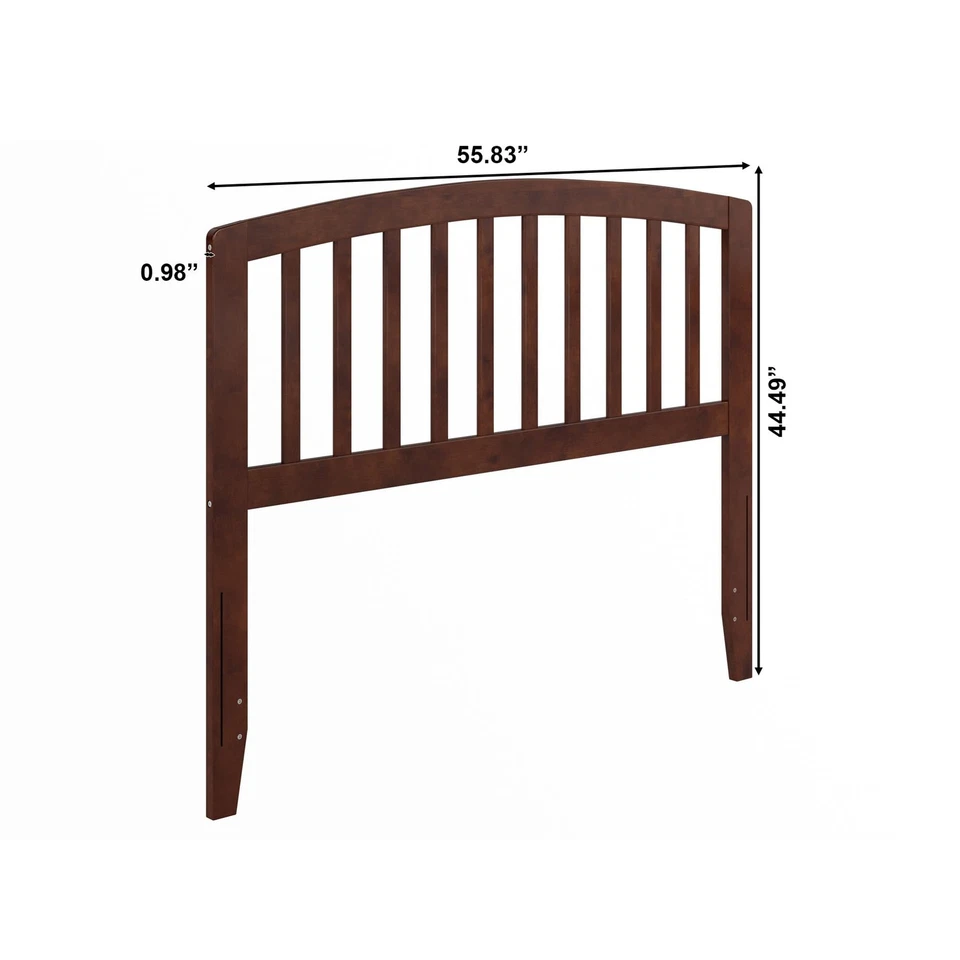 Richmond Walnut Headboard Traditional Style Solid Hardwood Sustainably Sourced - Image 3 of 4