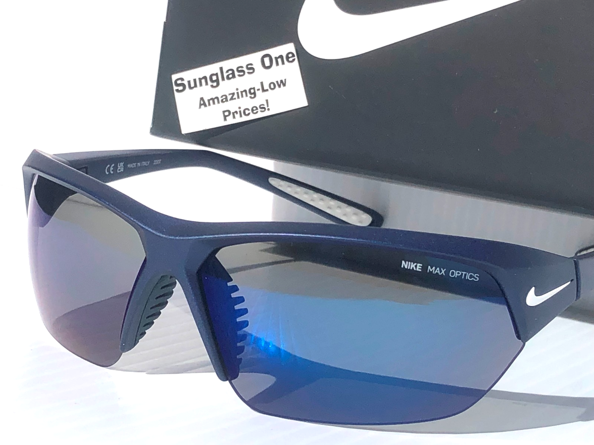 Nike SKYLON ACE Matte Obsidian MAX Optics Dark Blue Lens Sunglass