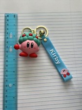 Kirby Rubber And Metal Keychain New Fast Shipping 