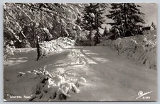 Postcard Winters Road Sanborn K-757 RPPC