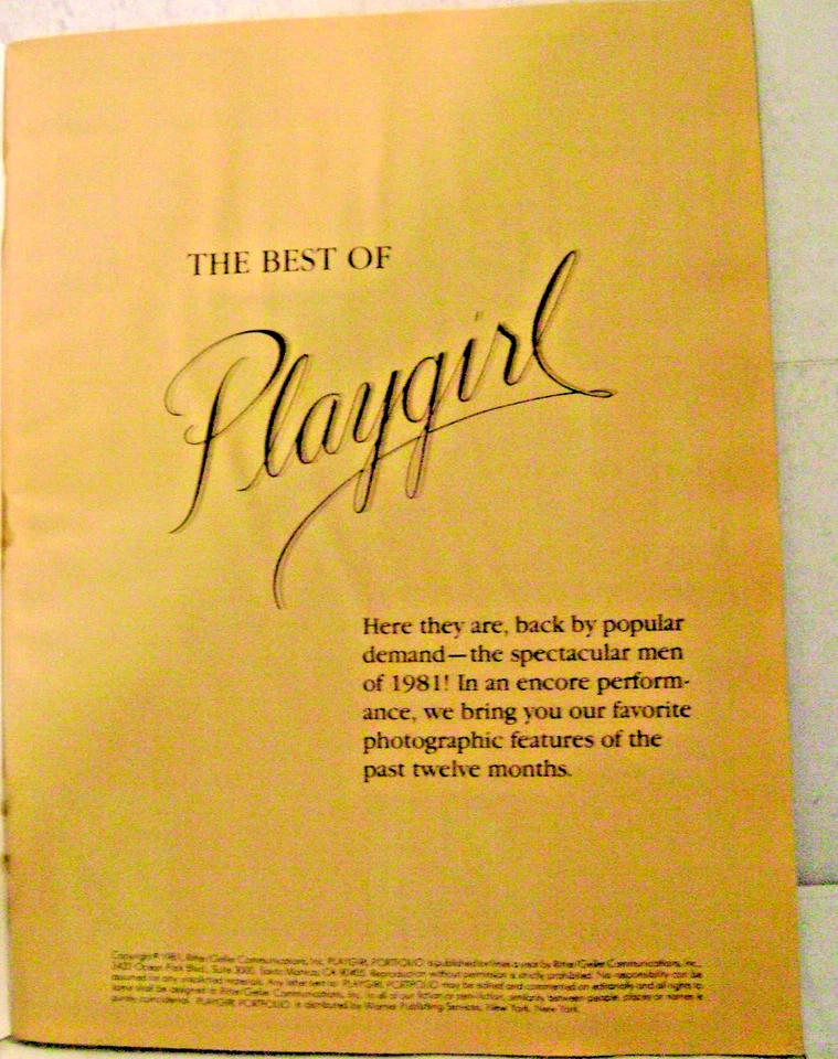 RARE COPY OF: "THE BEST OF PLATGIRL" NOV 1981, IN GREAT SHAPE - Image 2 of 4