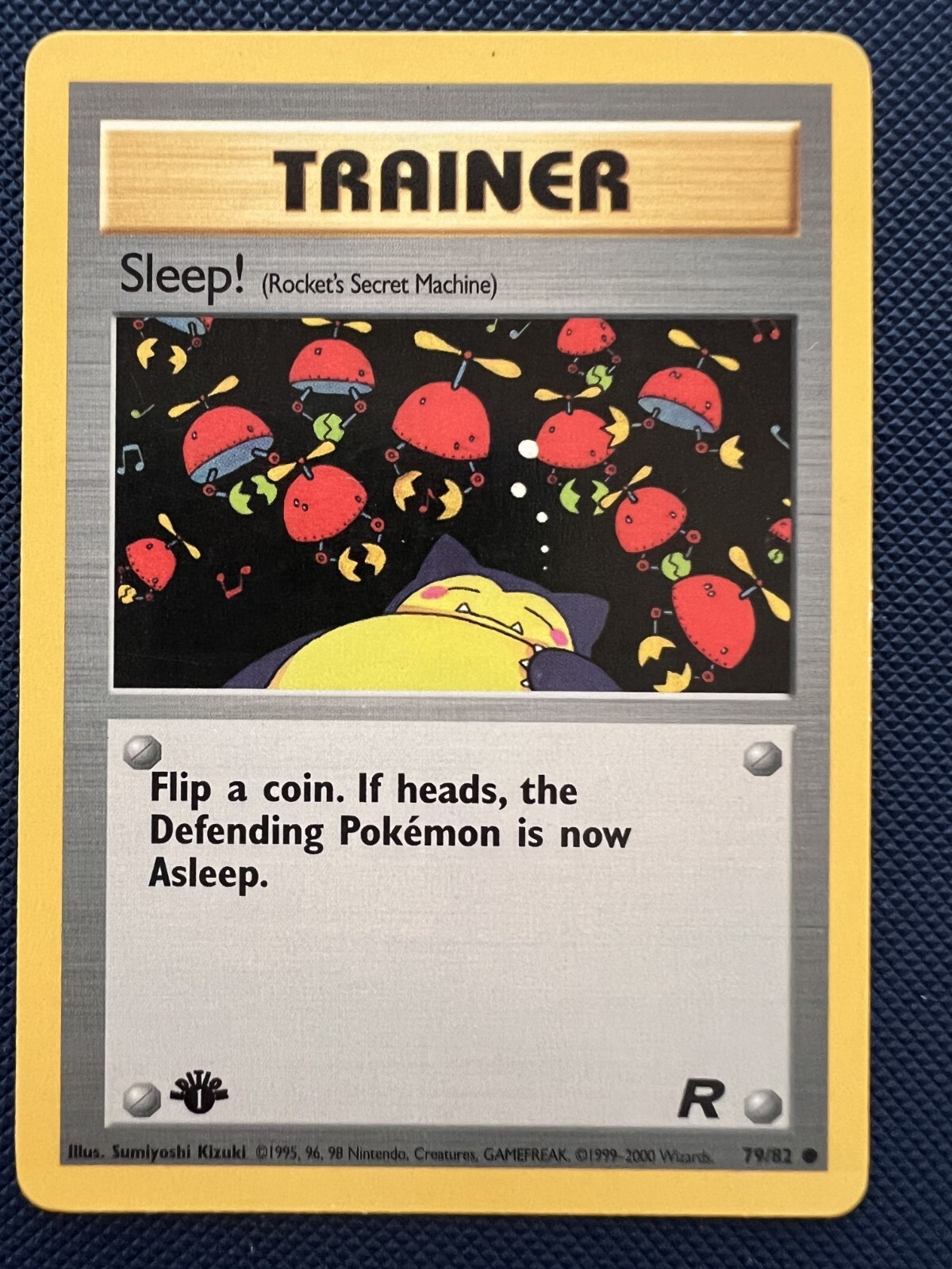 Sleep 79/82 Common Team Rocket 1st Edition Trainer Pokemon Card NM/LP