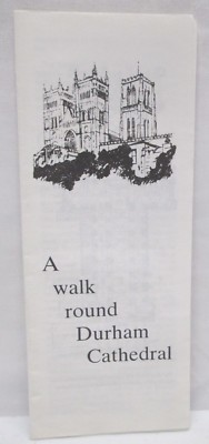 Vintage 1985 Durham Cathedral Brochure Map Travel Information Tour Tourist