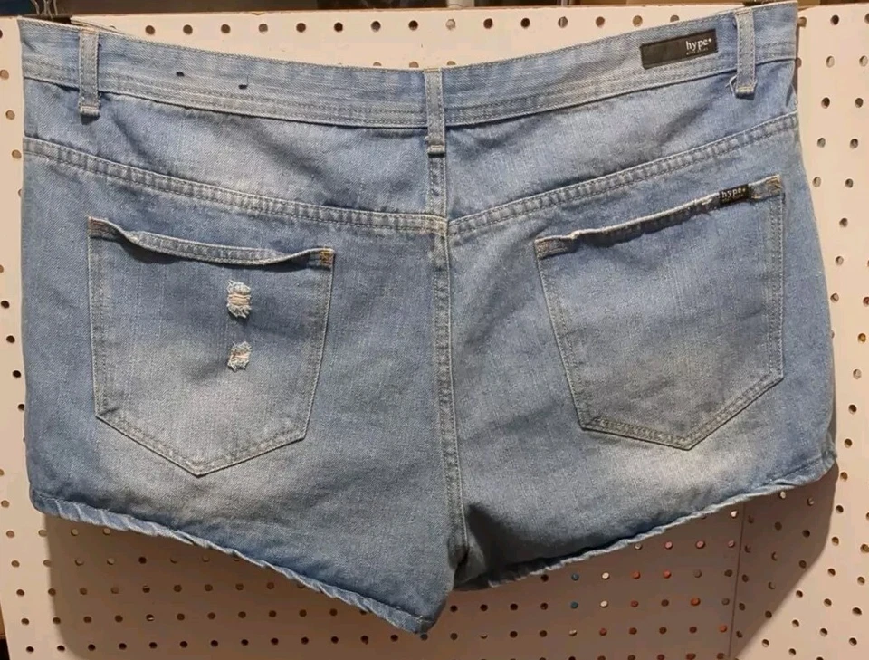 Pantalones cortos de mezclilla Hype talla grande talla 20 bolsillos Foto 2 de 4