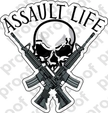 STICKER ATTITUDE ASSAULT LIFE M4