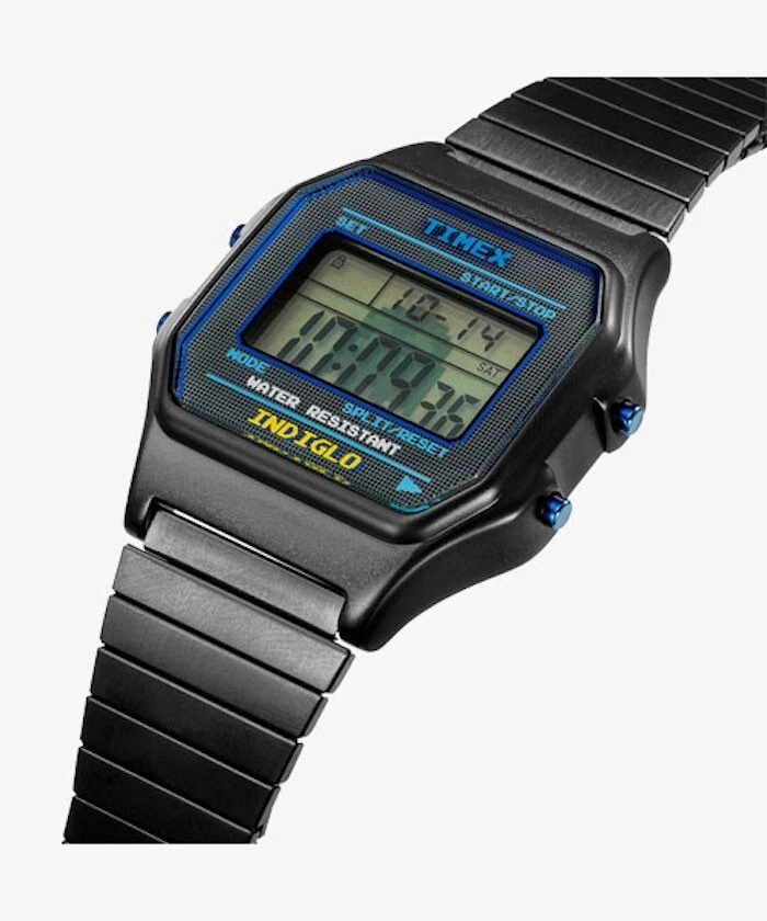 TIMEX Timex x Pac-Man Collaboration Degital TW2V94200 Wrist Watch Game Japan BLK