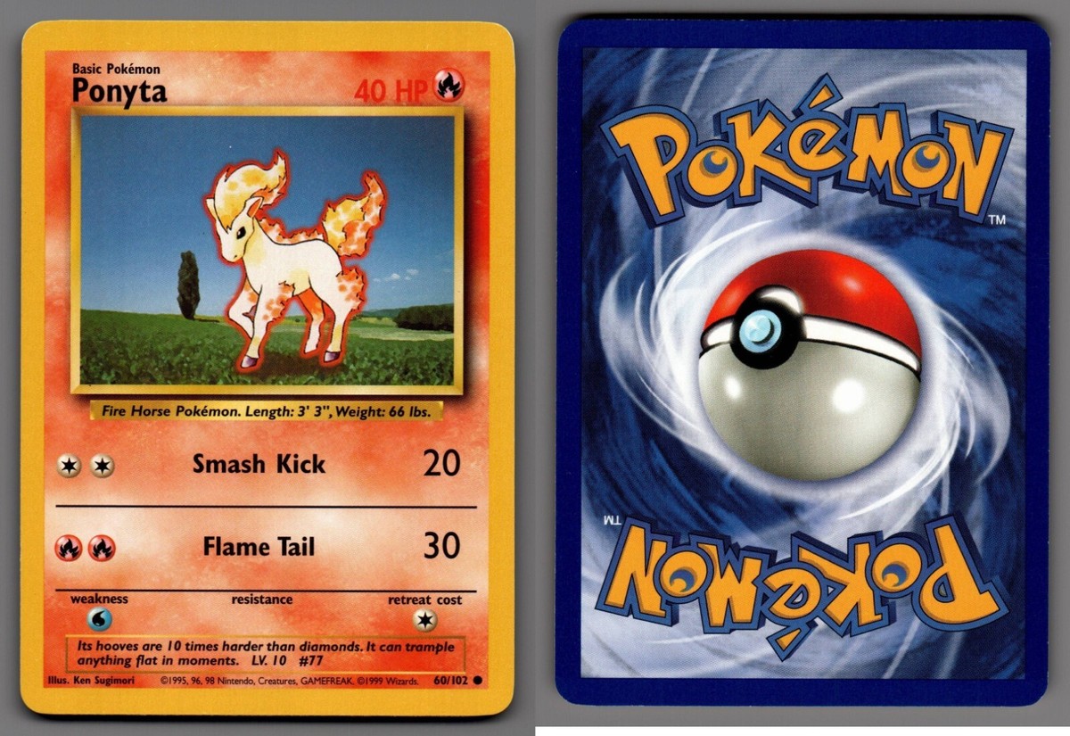1995 ponyta pokemon card value PSA 10 Ultra Rare Retreat cost Galarian Ponyta - SWSH01: Sword