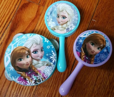 Frozen Elsa Anna Set of Drum and Maracas Musical Instruments