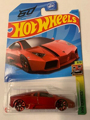 2023 HOT WHEELS LAMBORGHINI REVENTON 224/250 Red 8/10 HW Exotics 60 ANIVERSARIO.