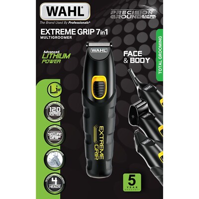 Wahl 9893-417 Extreme Grip 7 in 1 Multigroomer Trimmer Kit