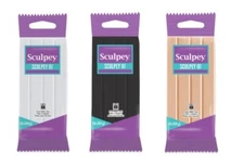 CLEARANCE Sculpey III Polymer Clay 1 lb Pound Block - Choose from 2 Colors