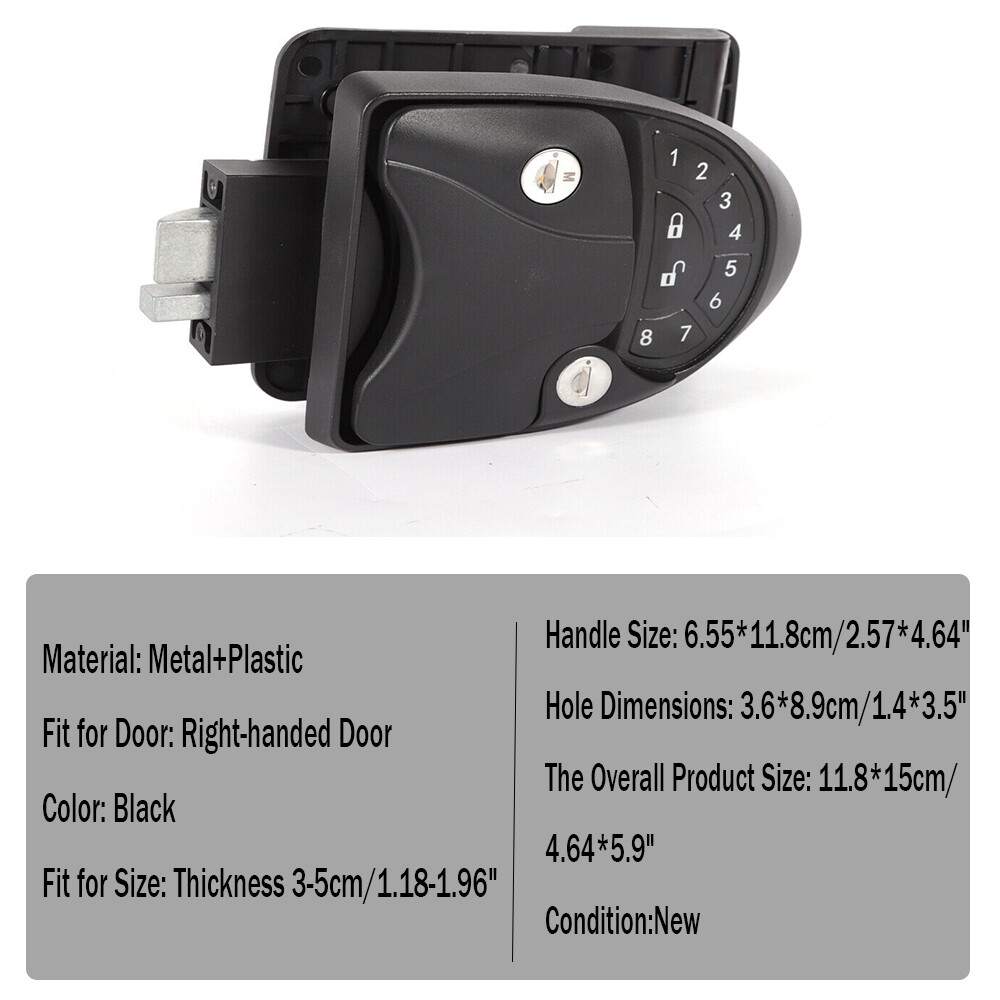 Weatherproof Camper Lock Electronic Keyless Entry RV Door Lock With ...