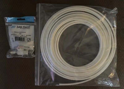 John Guest ASVPP5LF Angle Stop Adapter Valve, 1/2'' x 3/8'' x 1/4'' OD