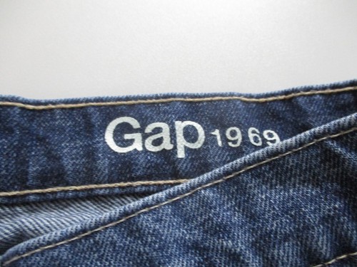 Gap Womens Jean Shorts 28 Blue Cut Off High Rise Medium Wash Zip Pockets Cotton - Picture 6 of 11