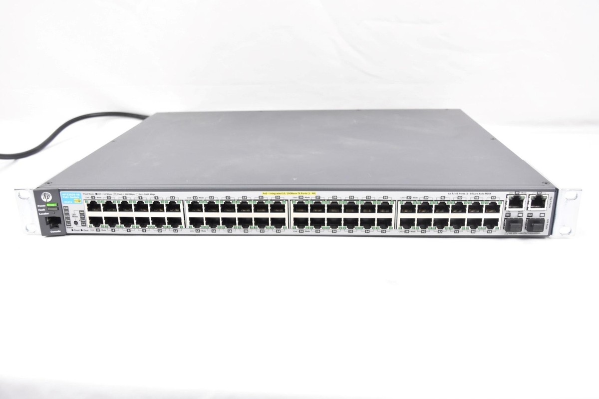 HP E2620-48 48 Port 10/100 PoE+ Ethernet Network Switch J9627A | eBay