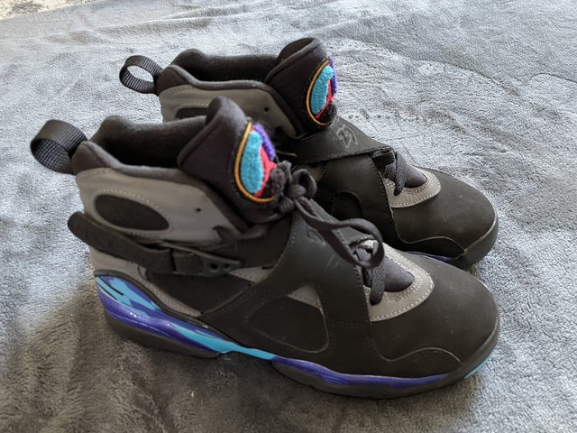 Air Jordan Retro 8 VIII BG GS Black 