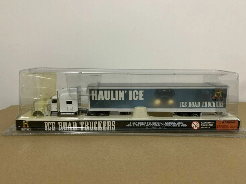 Norscot Peterbilt 389 льда дороги грузовик белый 1/87 масштаб литая модель 58613 новый - Изображение 4 из 4
