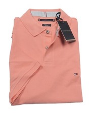 Tommy Hilfiger Men's Coral Orange Classic Fit The 1985 Polo Shirt
