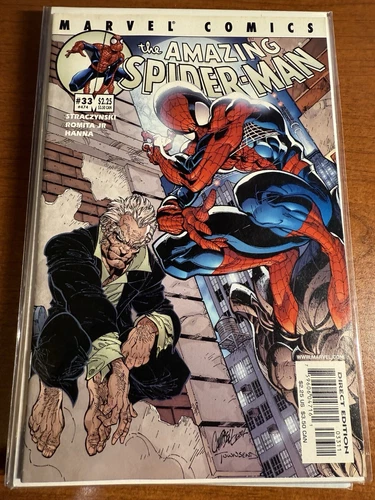 The Amazing Spider-Man #33 (VF) - 2001 J Scott Campbell Cover - Marvel Comics
