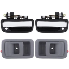 4x Exterior Interior Door HandlesFront Right Left For Toyota Tacoma 95-04 I4 V6