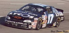  17 Matt Kenseth Lycos Black 1998 Monte Carlo 1/64th HO Scale Slot Car Decals