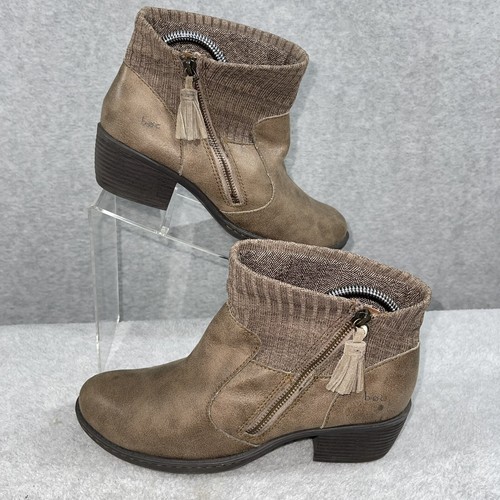 Born BOC Faux Leather Ankle Booties 