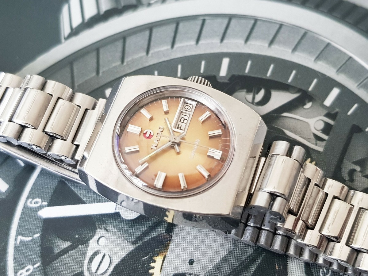 VINTAGE RADO CONWAY AUTOMATIC DAY DATE LADY'S BROWN Dial. | eBay