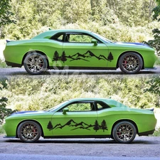 1Pair Mountain Tree Forest Stickers Decals Car Side Body Decoration Waterproof