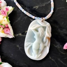 Caribbean Calcite spiritual awakening Stone Necklace