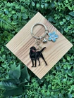 Black Labrador Retriever Keyring Gift For Dog Lovers Owners Birthday Christmas
