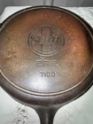 Griswold Erie Cast Iron Skillet with Slant Logo No. 8 Heat Ring Restored
