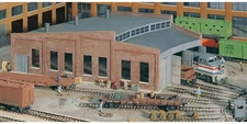 Walthers Cornerstone HO Scale Building/Structure Kit Three Stall Roundhouse